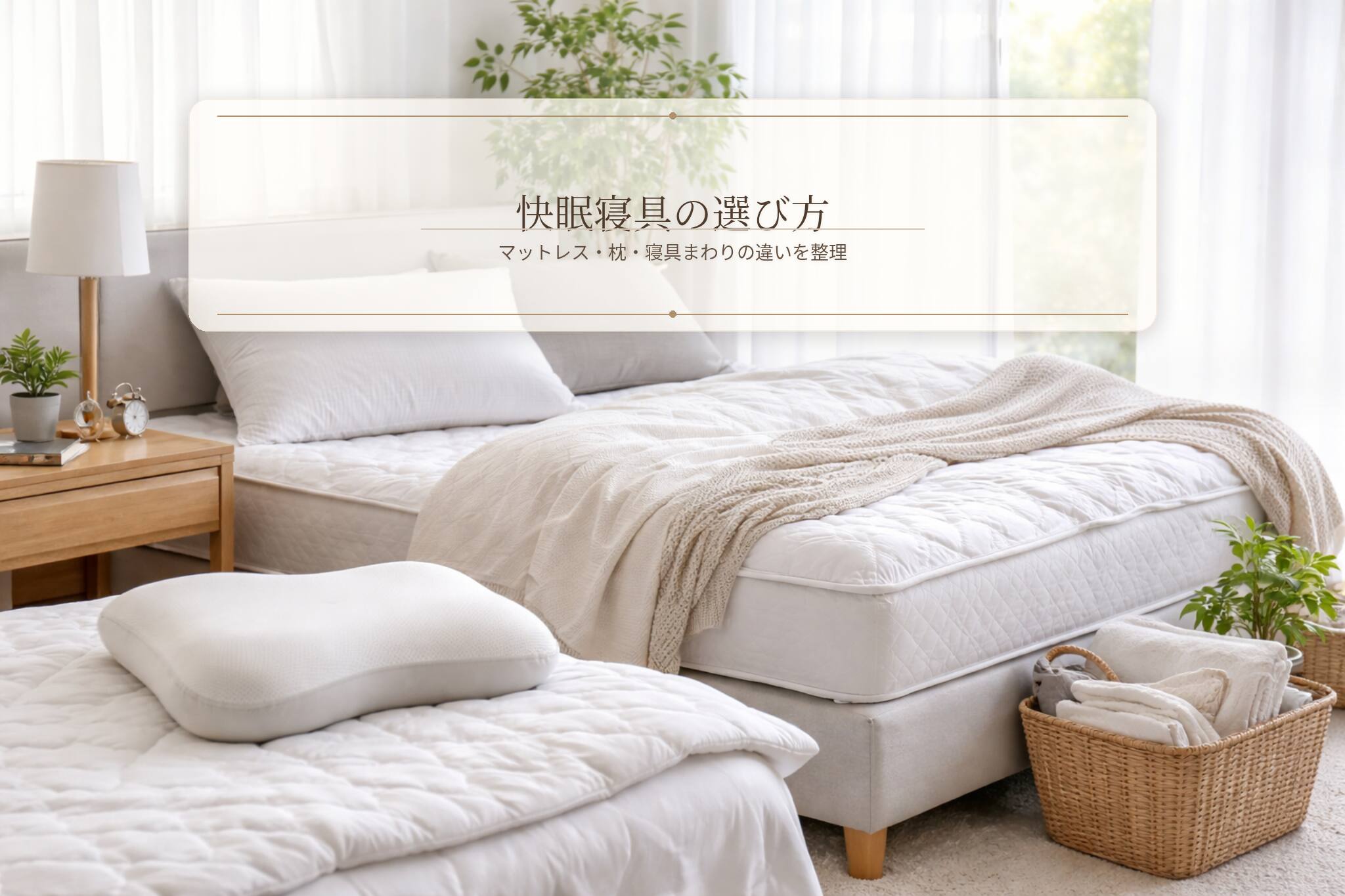 快眠寝具の選び方
